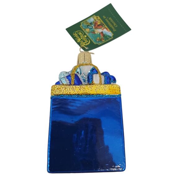 Old World Christmas Ornament - Happy Hanukkah Glass Blown - Picture 2 of 3